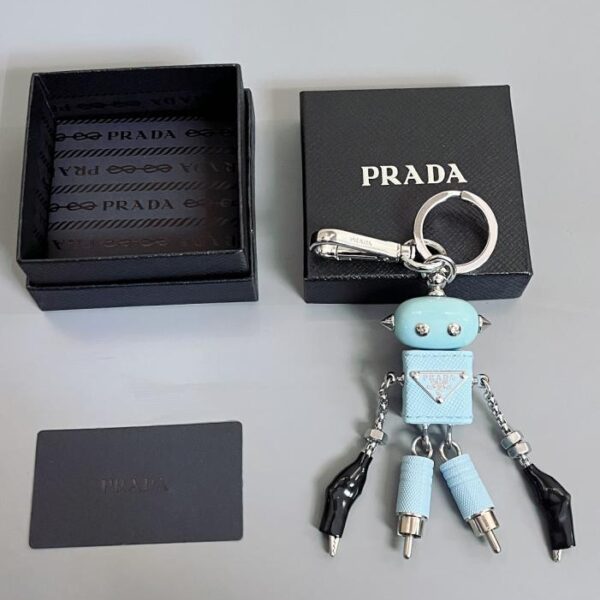 replik,replica,schmuck,1:1,beste,ohrringe,ring,Repliken Prada Roboter-Schlüsselanhänger, offizielle Website, Modell 919018 (A83F)