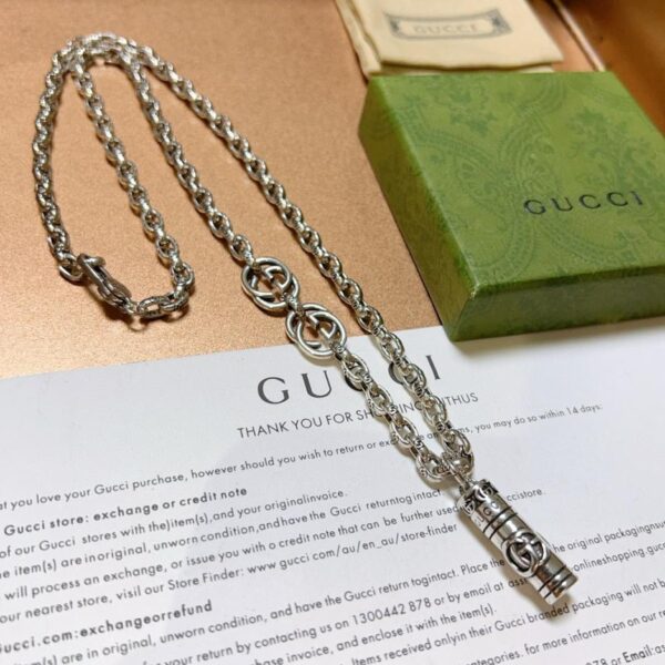 replik,replica,schmuck,1:1,beste,ohrringe,ring,Repliken Gucci neueste Halskette Anger Forest Serie Doppel-G-Halskette 9E0B)