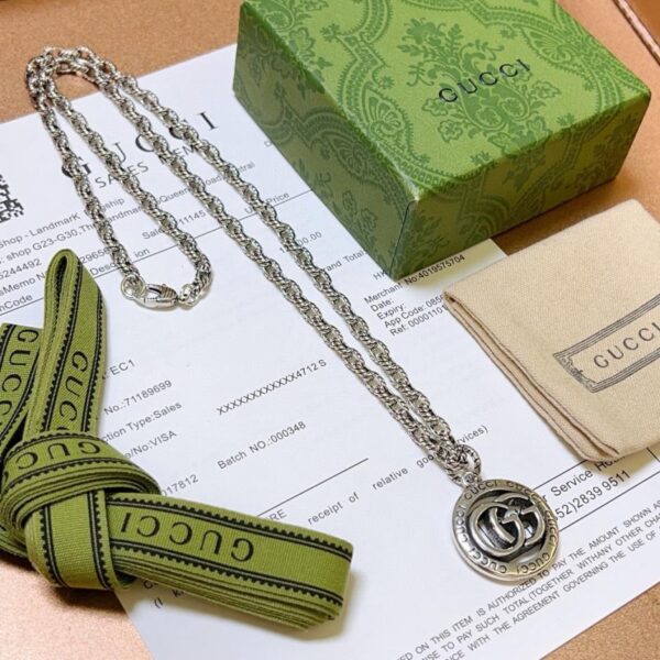 replik,replica,schmuck,1:1,beste,ohrringe,ring,Repliken Gucci neueste Halskette Anger Forest Serie Double G (CACC)