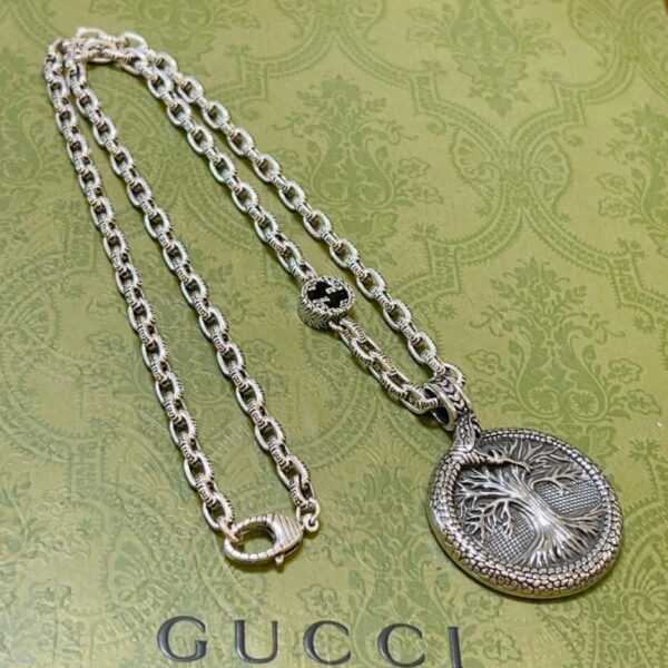 replik,replica,schmuck,1:1,beste,ohrringe,ring,Repliken Gucci neueste Halskette Anger Forest Serie Doppel G (13FE)