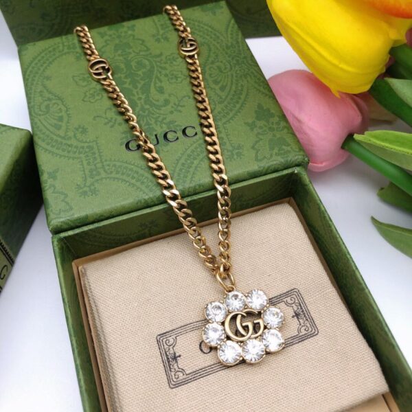 replik,replica,schmuck,1:1,beste,ohrringe,ring,Repliken Gucci neue Kristallhalskette (4199)