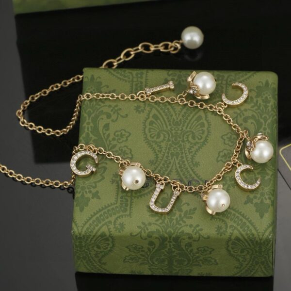 replik,replica,schmuck,1:1,beste,ohrringe,ring,Repliken Gucci Counter-Synchron-Perlenhalskette (02FE)