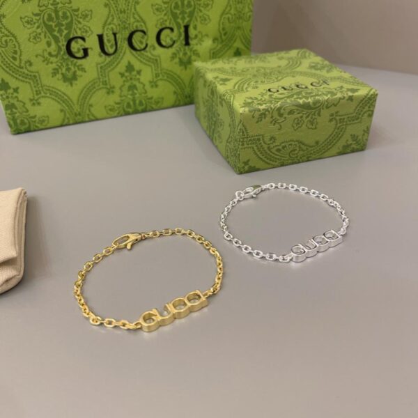 replik,replica,schmuck,1:1,beste,ohrringe,ring,Repliken Gucci neues Gucci-Logo-Armband (3F19)