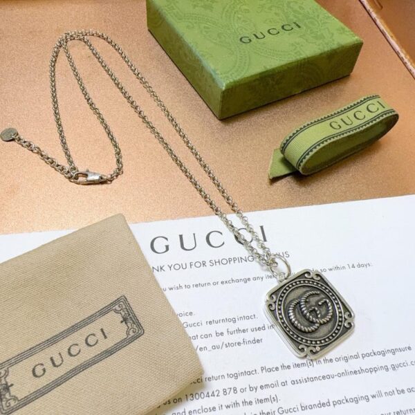 replik,replica,schmuck,1:1,beste,ohrringe,ring,Repliken Gucci neueste Halskette Anger Forest Serie Doppel G (74A8)
