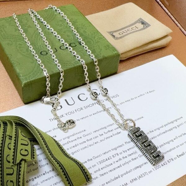 replik,replica,schmuck,1:1,beste,ohrringe,ring,Repliken Gucci neueste Halskette Anger Forest Serie Double G (D4A7)