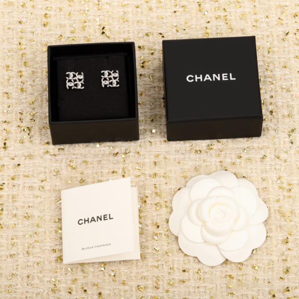 replik,replica,schmuck,1:1,beste,ohrringe,ring,Repliken Chanel-Ohrringe mit quadratischem C