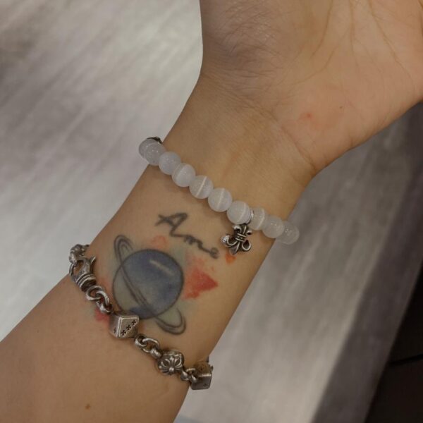 replik,replica,schmuck,1:1,beste,ohrringe,ring,Repliken Chrome Hearts-Armband mit weißem Opal