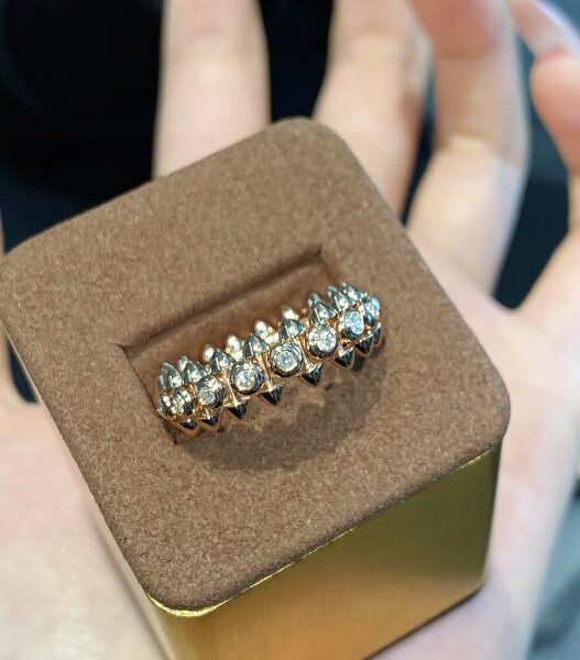 replik,replica,schmuck,1:1,beste,ohrringe,ring,Repliken Tatsächliche Aufnahme eines Diamantrings von Cartier Liuding aus 18-karätigem Echtgold und echtem Diamant (46DB)