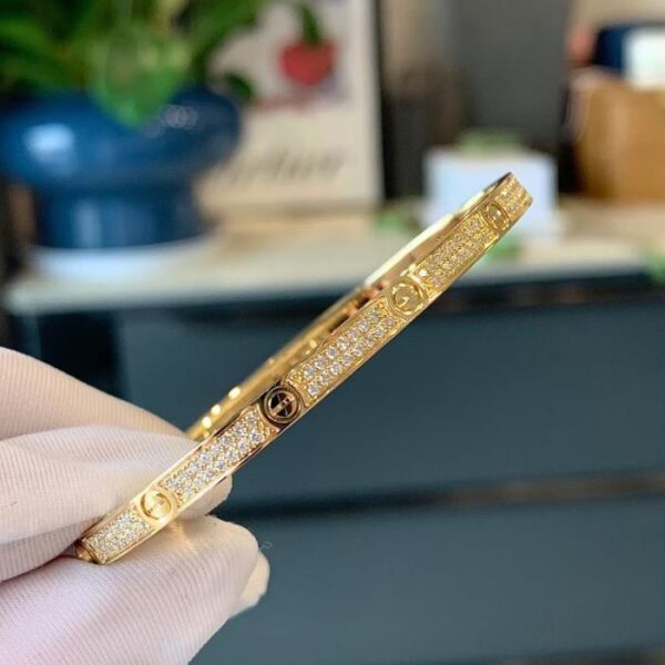 replik,replica,schmuck,1:1,beste,ohrringe,ring,Repliken Maßgeschneiderte schmale Cartier-Version des Schleierkraut-Armbands aus 18 Karat Gold in Gelbgold (C69D)