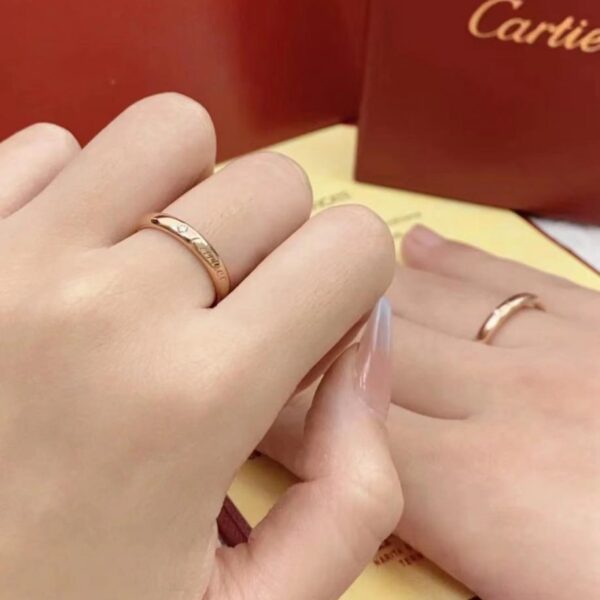 replik,replica,schmuck,1:1,beste,ohrringe,ring,Repliken Kundenauftrag: Cartier-Logoring aus 18-karätigem Echtgold und Diamant (89FA)