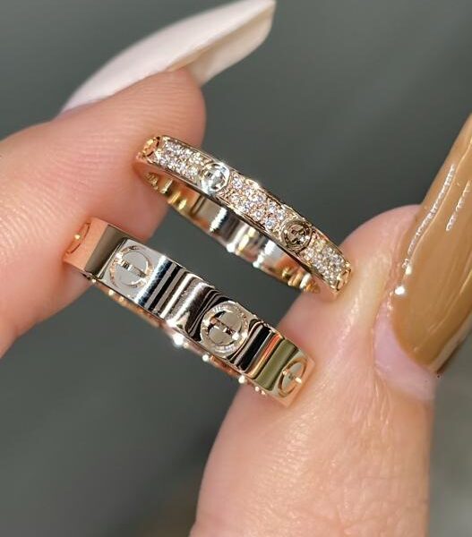 replik,replica,schmuck,1:1,beste,ohrringe,ring,Repliken Weitergabe von Kundenbestellungen an Cartier-Ring aus 18-karätigem Echtgold und echtem Diamant in hoher Version (8B19)
