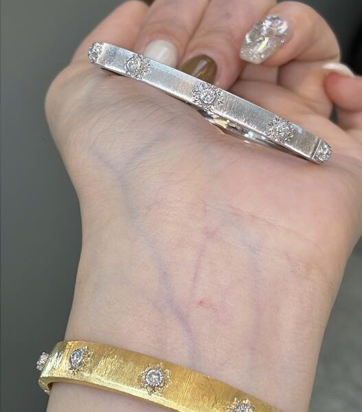 replik,replica,schmuck,1:1,beste,ohrringe,ring,Repliken Teilen der Kundenbestellung: Cartier-Armband aus 18 Karat echtem Gold und echtem Diamant, hohe Version, schwere Goldversion, zartes Armband mit gebürstetem Diamant (D4BD)