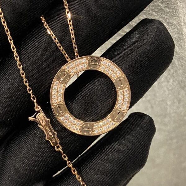 replik,replica,schmuck,1:1,beste,ohrringe,ring,Repliken Echtes Cartier-Kuchen-Halsband aus 18 Karat echtem Gold und echtem Diamant in 2 Farben (9514)