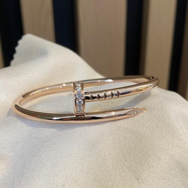 replik,replica,schmuck,1:1,beste,ohrringe,ring,Repliken Cartier Nagelarmband VVS Diamant 18 Karat Echtgold und Diamant (AC5B)