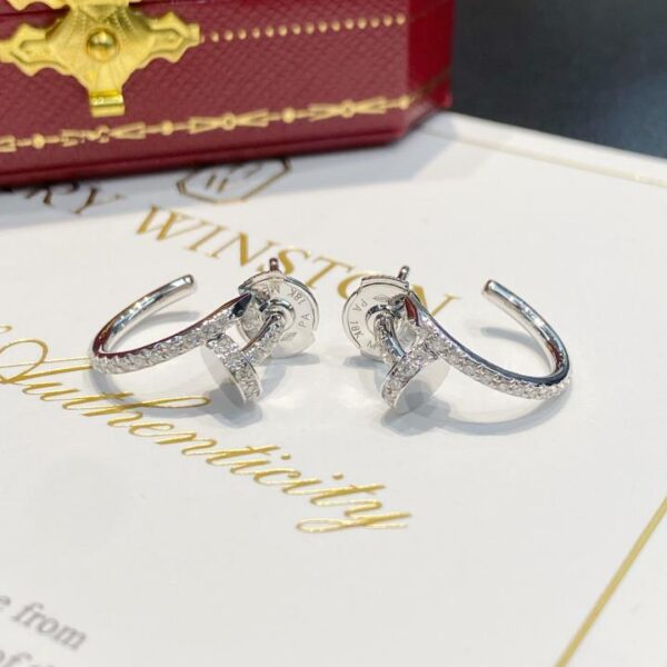 replik,replica,schmuck,1:1,beste,ohrringe,ring,Repliken Cartier Ohrstecker mit Diamanten, cooles 18k Echtgold (B1BF)