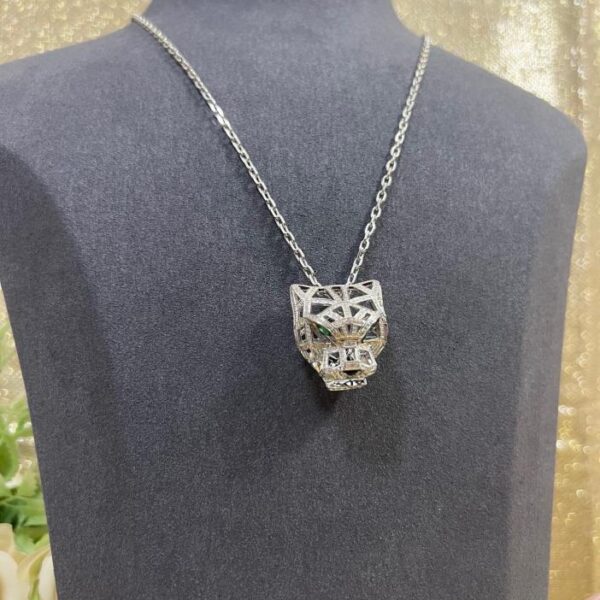 replik,replica,schmuck,1:1,beste,ohrringe,ring,Repliken Hohle Leoparden-Halskette von Cartier aus 18 Karat echtem Gold und Diamanten, hochwertige Individualisierung ~ (3CE5)