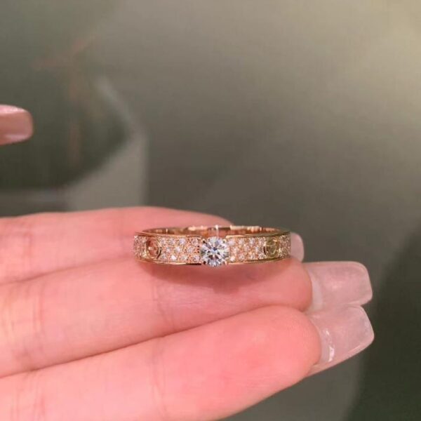 replik,replica,schmuck,1:1,beste,ohrringe,ring,Repliken Hochwertiger Cartier-Volldiamantring aus 18 Karat Echtgold und echten Diamanten (67D4)