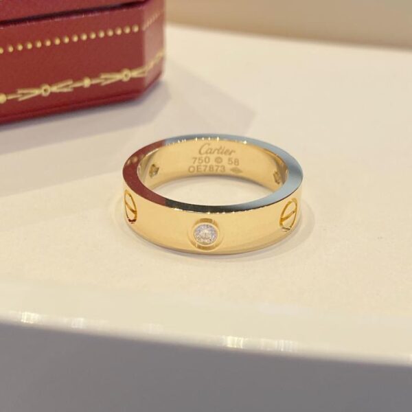 replik,replica,schmuck,1:1,beste,ohrringe,ring,Repliken Hochwertiger passender Kartenring von Cartier, 18 Karat Echtgold und Diamanten (552D)