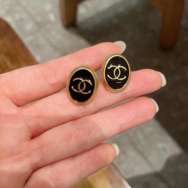 replik,replica,schmuck,1:1,beste,ohrringe,ring,Repliken Chanel Quadratische Doppel-C-Ohrstecker (BFA3)