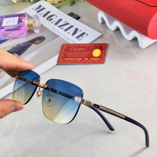 replik,replica,schmuck,1:1,beste,ohrringe,ring,Repliken Cartier europäische und amerikanische, trendige, rahmenlose, hochmoderne Retro-Sonnenbrille für Damen und Herren