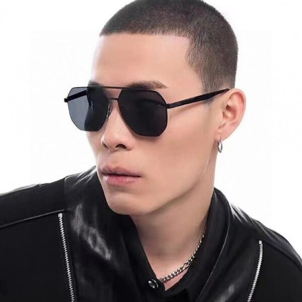 replik,replica,schmuck,1:1,beste,ohrringe,ring,Repliken GUCCI neue Herren- und Damen-Paar-Sonnenbrille, polygonale Sonnenbrille