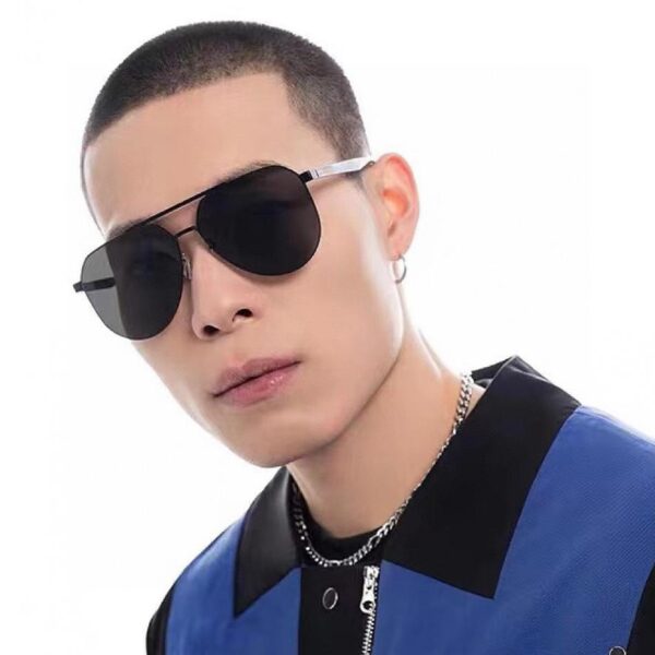 replik,replica,schmuck,1:1,beste,ohrringe,ring,Repliken GUCCI neue Herren- und Damen-Paar-Sonnenbrille, polygonale Sonnenbrille