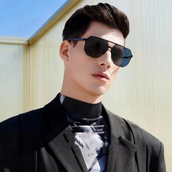 replik,replica,schmuck,1:1,beste,ohrringe,ring,Repliken GUCCI neue Herren- und Damen-Paar-Sonnenbrille, polygonale Sonnenbrille