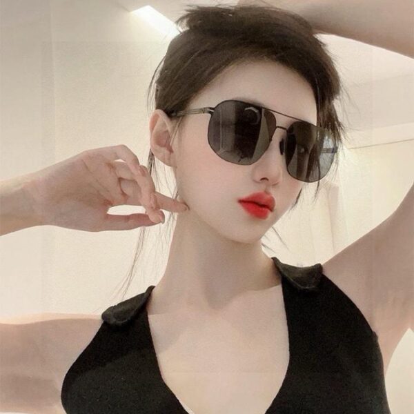 replik,replica,schmuck,1:1,beste,ohrringe,ring,Repliken GUCCI neue Herren- und Damen-Paar-Sonnenbrille, polygonale Sonnenbrille