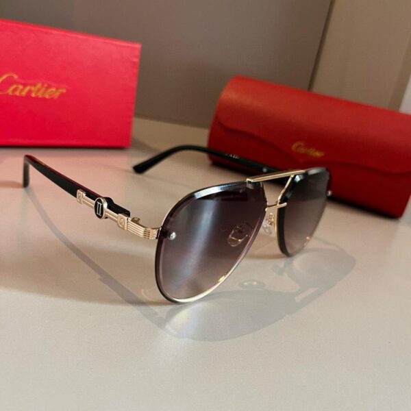 replik,replica,schmuck,1:1,beste,ohrringe,ring,Repliken Cartier Edel-Sonnenbrille, Metallmaterial, Lichtbeschichtungsverfahren