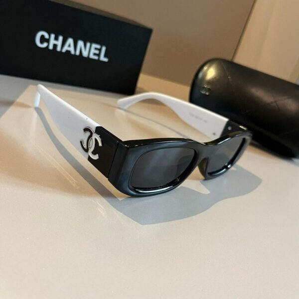 replik,replica,schmuck,1:1,beste,ohrringe,ring,Repliken Chanel schwarz-weiße Panda-Sonnenbrille