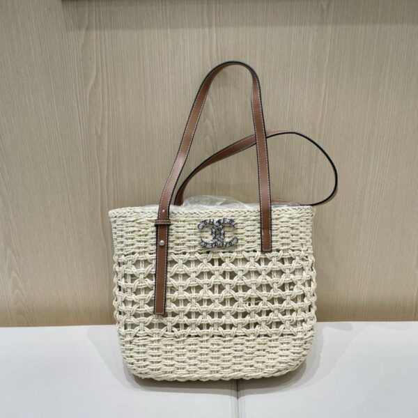 replik,replica,schmuck,1:1,beste,ohrringe,ring,Repliken Chanels neue Sommer-All-Match-Casual-Tasche aus gewebtem Stroh