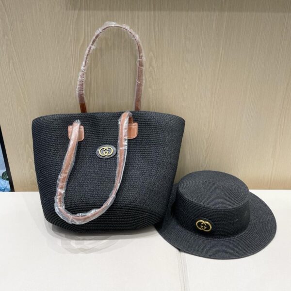 replik,replica,schmuck,1:1,beste,ohrringe,ring,Repliken Gucci neue zweiteilige Retro-Einkaufstasche für Damen Xia Sen Strohtasche