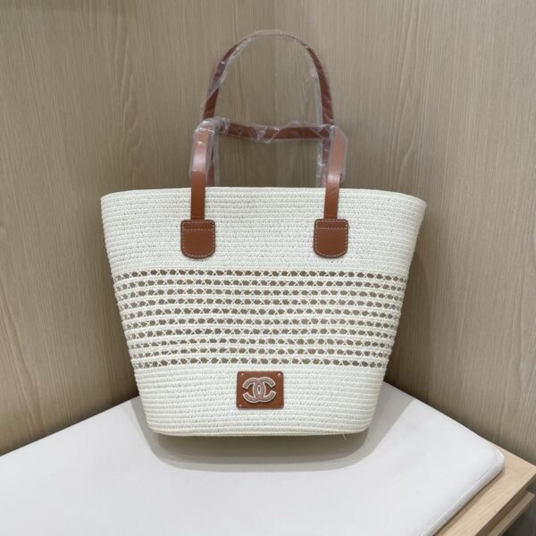 replik,replica,schmuck,1:1,beste,ohrringe,ring,Repliken Chanel Herbst und Winter beliebte gewebte große Tasche im Resort-Stil