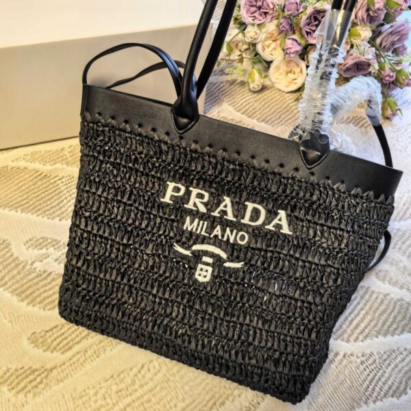 replik,replica,schmuck,1:1,beste,ohrringe,ring,Repliken Prada neuer gewebter Einkaufstasche-Gemüsekorb