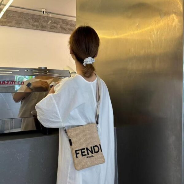 replik,replica,schmuck,1:1,beste,ohrringe,ring,Repliken Fendi neue Baststrohtasche, Umhängetasche