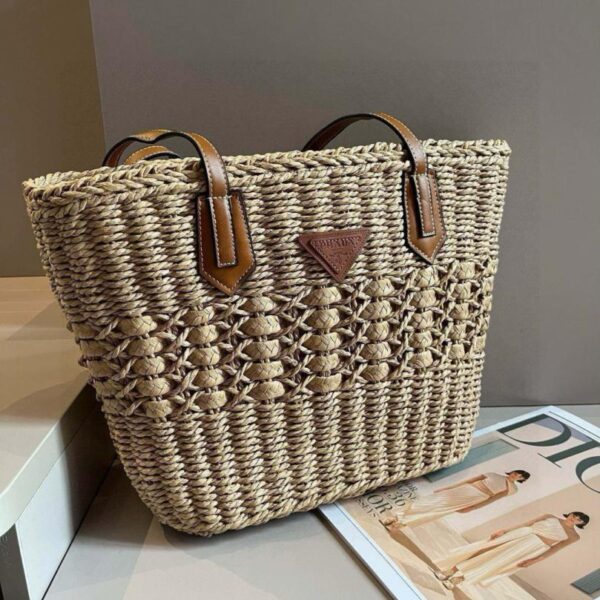 replik,replica,schmuck,1:1,beste,ohrringe,ring,Repliken Offizielle Website von Prada: Strohtasche, handgewebte Tasche aus Bast