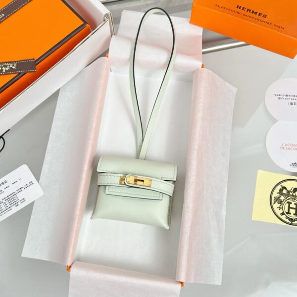replik,replica,schmuck,1:1,beste,ohrringe,ring,Repliken HERMES Kelly Kopfhörer-Taschenanhänger, exquisites Originalprodukt, rein handgefertigt mit Nähten