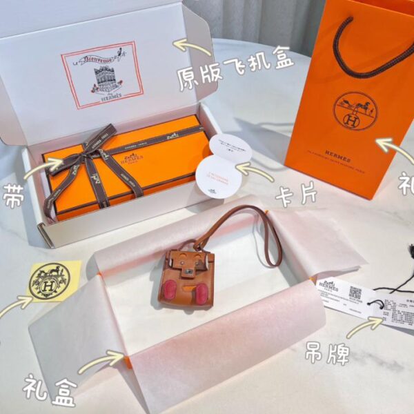 replik,replica,schmuck,1:1,beste,ohrringe,ring,Repliken Hermès Mini Kelly Robot Schlüsselanhänger Taschenanhänger