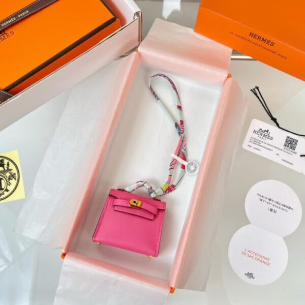 replik,replica,schmuck,1:1,beste,ohrringe,ring,Repliken HERMES Mini-Kelly-Bag (Lippenstiftpuder) Kelly-Twilly-Anhänger