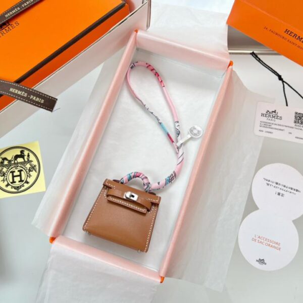 replik,replica,schmuck,1:1,beste,ohrringe,ring,Repliken HERMES Mini-Kelly-Tasche (goldbraun) Kelly-Twilly-Anhänger