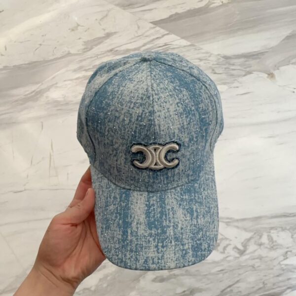 replik,replica,schmuck,1:1,beste,ohrringe,ring,Repliken CELINE neue Jeansblaue Retro-Baseballkappe