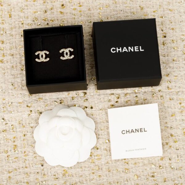replik,replica,schmuck,1:1,beste,ohrringe,ring,Repliken Helles Gold und Silber! Chanel Brosche mit Doppel-C-Gravur (PRQ1X)