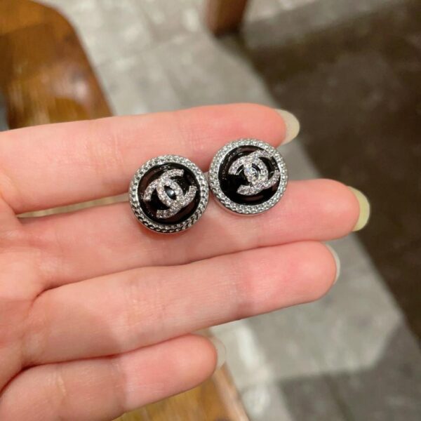 replik,replica,schmuck,1:1,beste,ohrringe,ring,Repliken Chanel Vintage Doppel-C-Ohrringe Original-Replik-Logo (2TSAB)