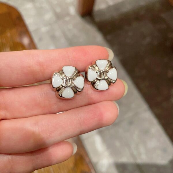 replik,replica,schmuck,1:1,beste,ohrringe,ring,Repliken Chanel Vintage Doppel-C-Ohrringe Original-Replik-Logo (FSC5Y)
