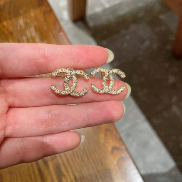 replik,replica,schmuck,1:1,beste,ohrringe,ring,Repliken Chanel Second-Hand Doppel-C-Ohrringe (OBWH2)