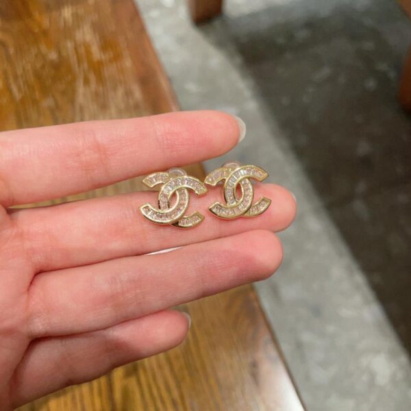 replik,replica,schmuck,1:1,beste,ohrringe,ring,Repliken Chanel Second-Hand Doppel-C-Ohrringe (ZZXKS)