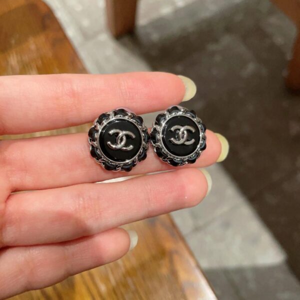 replik,replica,schmuck,1:1,beste,ohrringe,ring,Repliken Chanel Vintage Doppel-C-Ohrringe Original-Replik-Logo (3GBHQ)