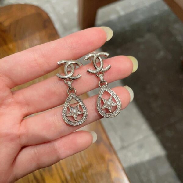 replik,replica,schmuck,1:1,beste,ohrringe,ring,Repliken Chanel Vintage Doppel-C-Ohrringe Original-Replik-Logo (P0KJO)