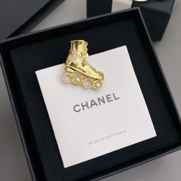 replik,replica,schmuck,1:1,beste,ohrringe,ring,Repliken Chanel Roller-Schuh-Brosche (4DPT3)
