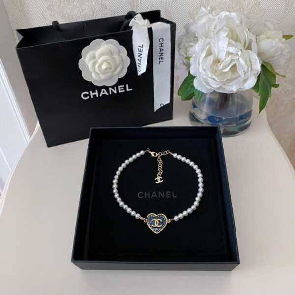 replik,replica,schmuck,1:1,beste,ohrringe,ring,Repliken Chanel 25p New Star Kristall Doppel-C Perlenkette Choker Parfümflasche + Glücksklee + Kristall CC (QJAEZ)